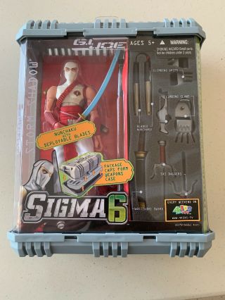 Hasbro G.  I Joe Sigma 6 Six Storm Shadow Nunchaku Blades Complete Figure