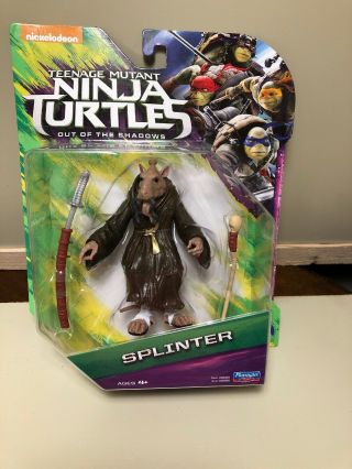 Teenage Mutant Ninja Turtles Splinter 2016 Nip Action Figure Out Of The Shadows