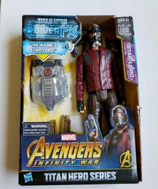 Star - Lord 12 " Figure Marvel Avengers Infinity War Titan Hero Series Power Fx