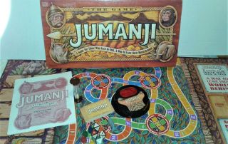 1995 Jumanji Board Game Movie Milton Bradley 100 Complete Family Fun