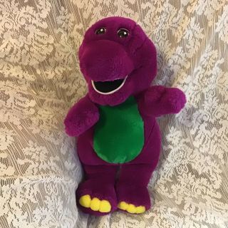 Barney The Purple Dinosaur 13 " Lyons Group 1993 Stuffed Animal Golden Bear