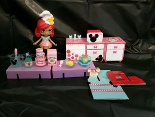 Shopkins Happy Places Mini Mouse Waffle Kitchen Doll Accessories Food Furniture