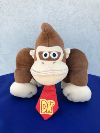 Donkey Kong Plush 10 " Mario Nintendo Plushie Stuffed Toy Japanese Euc