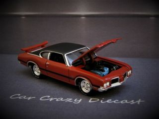 1971 71 Oldsmobile Cutlass 442 W - 30 Muscle Car V8 Collectible / Diorama Model