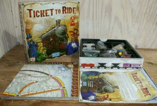 Ticket To Ride Board Game Usa Days Of Wonder Alan R Moon Train Ride Family