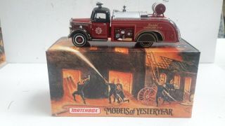Yym35191 Bedford Airport Fire Vehicle 1:43 Scale Matchbox Models Of Yesteryear