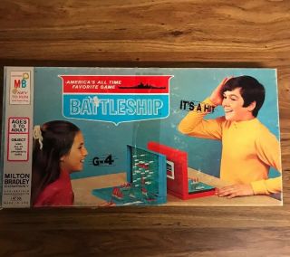 Vintage 1971 Mb " Battleship " Board Game 4730