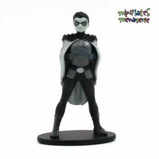 Batman Black And White 3.  75 " Pvc Mini Figure Series 2 Frank Quitely Robin Sculpt