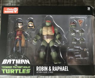 Gamestop Batman Vs Tmnt Robin And Raphael 2 Pack Teenage Mutant Ninja Turtles