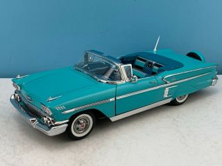 1:24 Danbury 1958 Chevrolet Impala In Turquoise Read