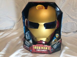 Factory Marvel Iron Man 2 Deluxe Helmet Electronic Costume Ironman Mask