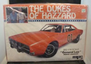 " The Dukes Of Hazzard " Big 1/16 Scale " General Lee " Dodge Charger Model Kit Wow