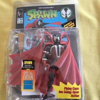 1994 Spawn Poseable Action Figure Plus Special Edition 1 Comic Book By Todd.