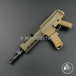 Rare 1/6 Scale Enhanced Remington Acr Magpul Masada Assault Rifle In Burnt Bronz