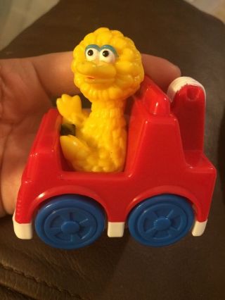 2004 Mattel Sesame Street Big Bird In A Red Car Cake Topper