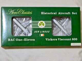 Bac 1 - 11 & Vickers Viscount 800 - Air Lingus (duo Pack) - Aeroclassics - 1/400