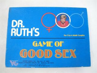 Dr.  Ruth ' s Game of Good Sex - 1985 Victory Games - Complete Game IOB 5