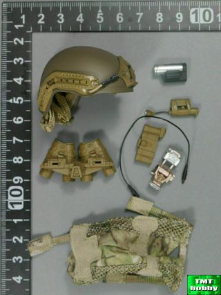 1:6 Scale Mini Times M009 Navy Seal Team Six - Ballistic Helmet W/ Nvg & Cover