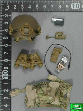1:6 Scale Mini Times M009 Navy Seal Team Six - Ballistic Helmet w/ NVG & Cover 2