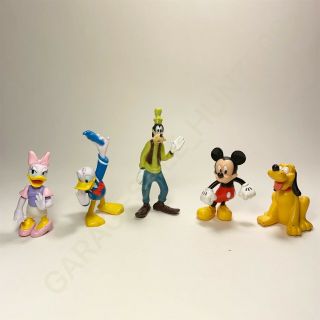 Disney Mickey Mouse & Friends Figure Set | 5 Items | Pvc | Goofy,  Pluto,  Donald