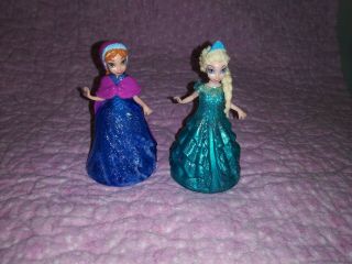 Disney Princess Frozen Anna Elsa Glitter Glider Magic Clip Dolls