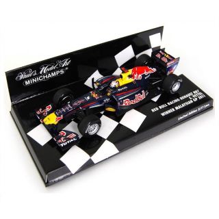1:43 Minichamps Red Bull Renault Rb7 Winner Malaysian Gp Vettel 410110101