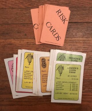 Vintage 1978 Rich Farmer Poor Farmer Board Game Box 100 Complete 3