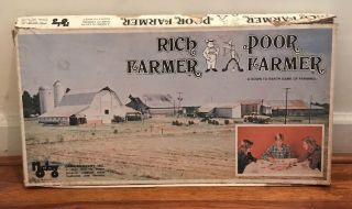 Vintage 1978 Rich Farmer Poor Farmer Board Game Box 100 Complete 6