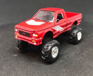 1991 Gmc Syclone Lifted 4x4 Custom 1/64 Diecast Truck Chevy S10 4wd Off Road Mud
