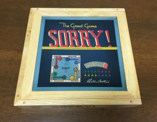 Sorry Board Game - Parker Brothers Nostalgia Games Series - Wooden Box
