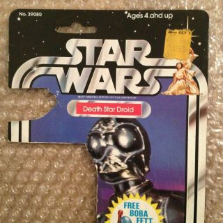 Star Wars Vintage Kenner Death Star Droid Card Back SW - 20C Cut Cardback 20 Back 2