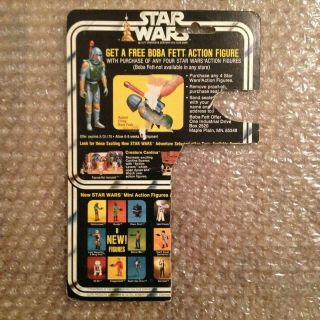 Star Wars Vintage Kenner Death Star Droid Card Back SW - 20C Cut Cardback 20 Back 4
