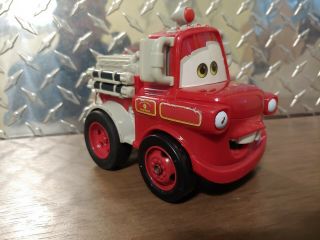 Fisher Price Disney Pixar Cars Shake N Go Red Tow Mater Rescue Squad Firetruck