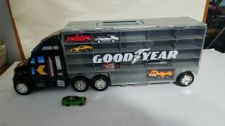 Redbox Goodyear Semi - Truck Case For 44 Hot Wheels & Matchbox Cars