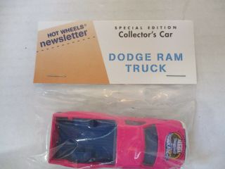 Hot Wheels Newsletter 19th Annual Convention Dodge Ram Truck Pink Collectors Car