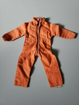Vintage Gi Joe 1964 Action Pilot Orange Flight Suit Made In Japan