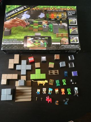 Nib Factory Minecraft Stop - Motion Movie Creator Kit W/ 4 Figures,  More