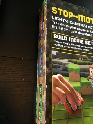 NIB Factory Minecraft Stop - Motion Movie Creator Kit w/ 4 Figures,  MORE 4