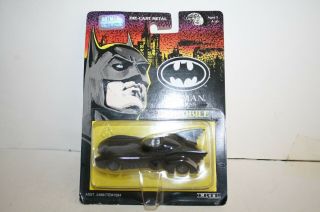1992 Batman Returns Die - Cast Metal Batmobile - - Blister Card - Ertl