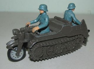 B Britains 1:32 Scale German Military Half Track Kettenkrad Motorcycle