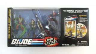 G.  I.  Joe Dvd Battles Set 2 4 Figure Pack Revenge Of Cobra Mass Device 25th