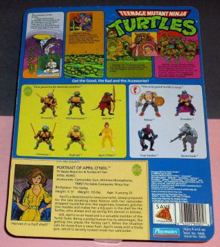 1988 APRIL O ' NEIL Teenage Mutant Ninja turtles TMNT 10 back NM,  later variant 2