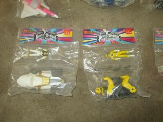 complete set 6 1995 McDonalds Mighty Morphin Power Rangers the Movie in pack 2