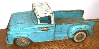 Vintage Tonka Pick Up Truck Blue And White