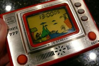 Sunwing Pirate Vintage Electronic Handheld LCD Video game and watch ✨Unit 2✨ 4