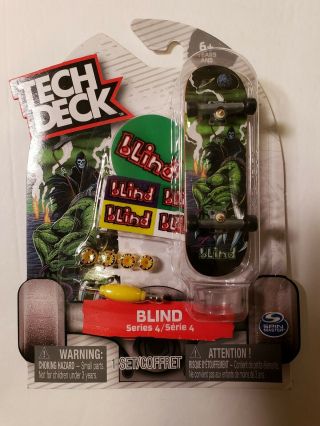 Rare Tech Deck Series 4 Blind Skateboards Reaper Graphics Fingerboard