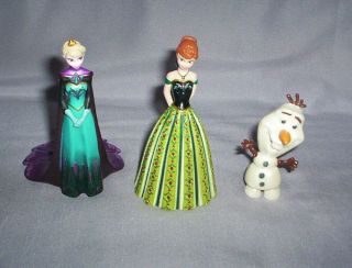 Disney Frozen Pvc 3 Figure Set: Elsa,  Anna,  Olaf Character Toy Dolls