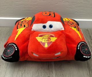 Cars 2 Lightning Mcqueen Pillow Pets Pee - Wees Disney Pixar Plush Pillow Red Car