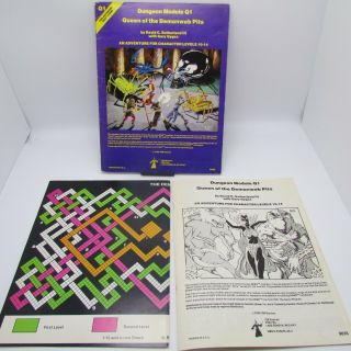 Ad&d Module Q1 Queen Of The Demonweb Pits,  Tsr 9035 1980