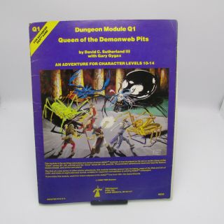 AD&D Module Q1 Queen of the Demonweb Pits,  TSR 9035 1980 2